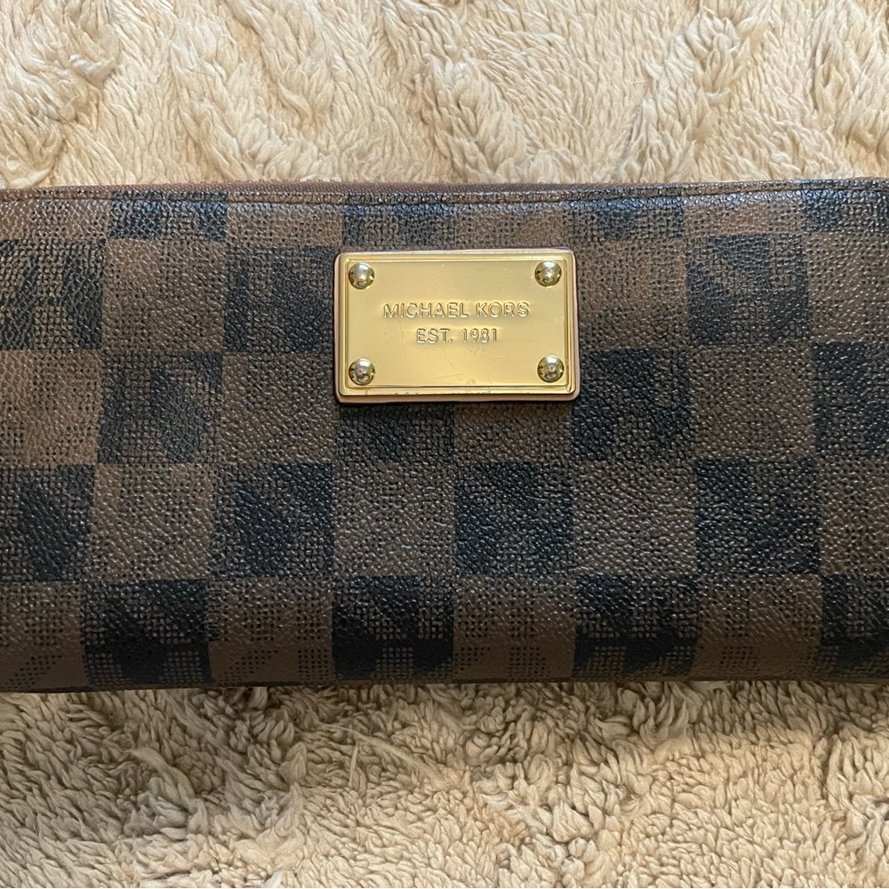 Michael Kors Long Wallet with Gold Accents